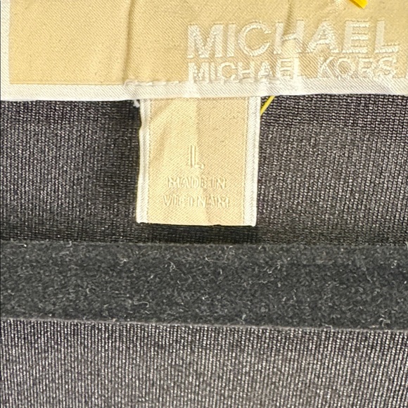 Michael Kors Shimmering Gold V-Neck Blouse - Picture 2 of 12